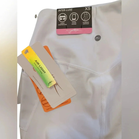 Gottex Lab NWT Crop Ankle White Tights  Size XS - Picture 7 of 9